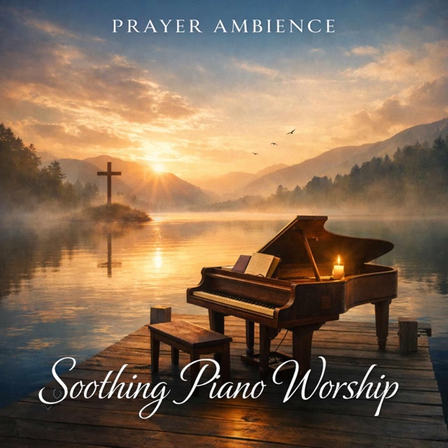 soothing piano worship cover art