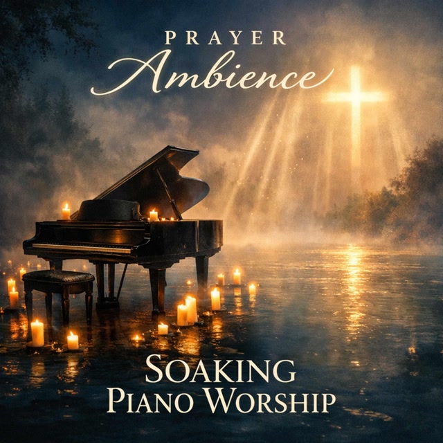 soaking piano worship cover art